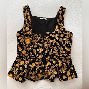 Ulla Johnson Women's Razi Bustier Top in Nuit - Size 2